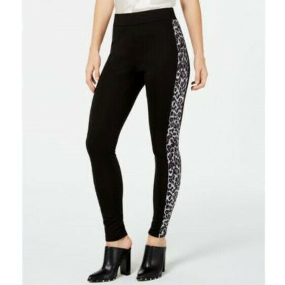 INC Womens Animal Stripe Leggings High Rise NWT